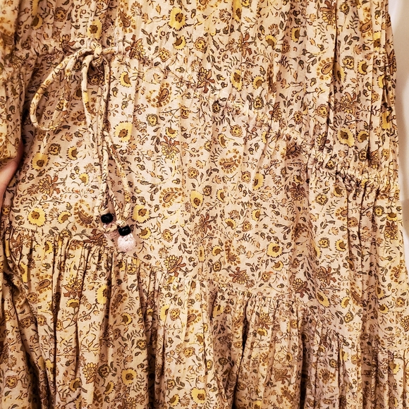 Doen Grasse Dress Jaipur Mustard Size M - Picture 6 of 7